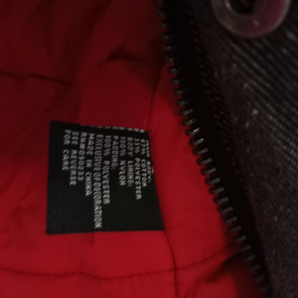 Quiksilver Gray Denim Winter Jacket Sz S - Picture 12 of 15